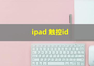 ipad 触控id